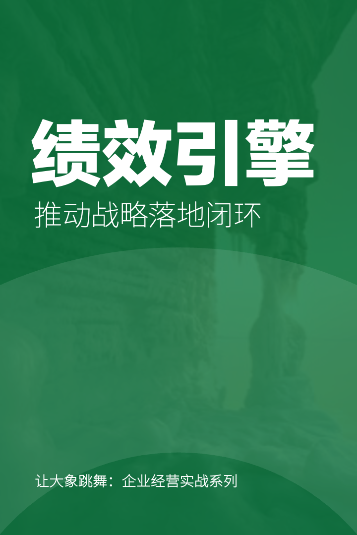 绩效管理：推动战略目标落地的引擎